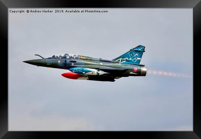 French Air Force Dassault Mirage 2000D Framed Print by Andrew Harker