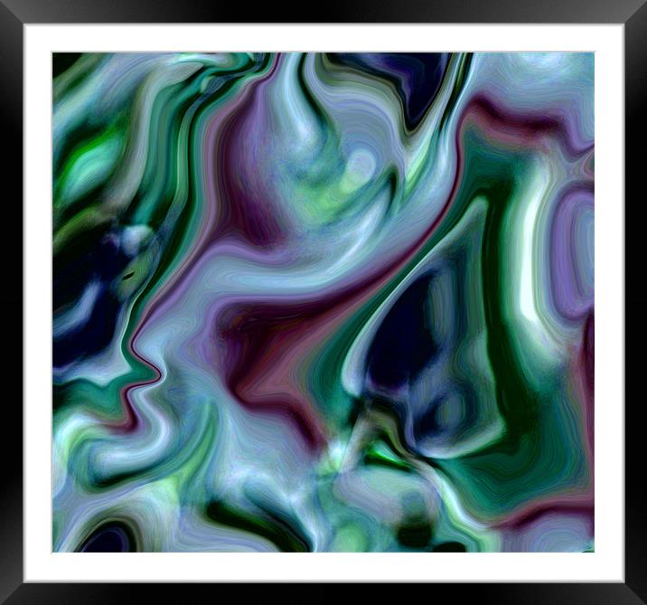swirling silk Framed Mounted Print by Heather Newton