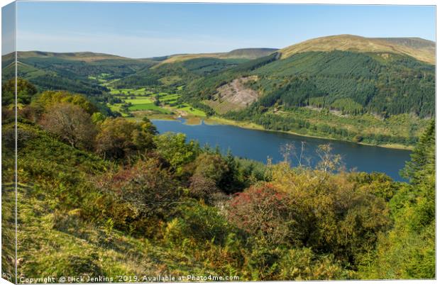 The Talybont Valley Brecon Beacons National Park  Canvas Print by Nick Jenkins
