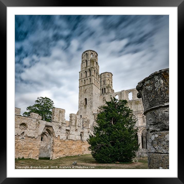 Abbaye de Jumieges 3 Framed Mounted Print by DiFigiano Photography