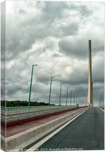 Pont de Brotonne Canvas Print by DiFigiano Photography