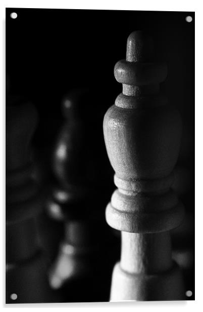 Chess Piece Acrylic by Pam Martin
