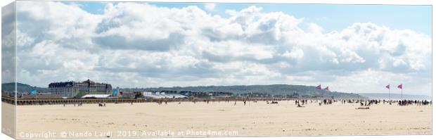 Deauville Panorama Canvas Print by DiFigiano Photography