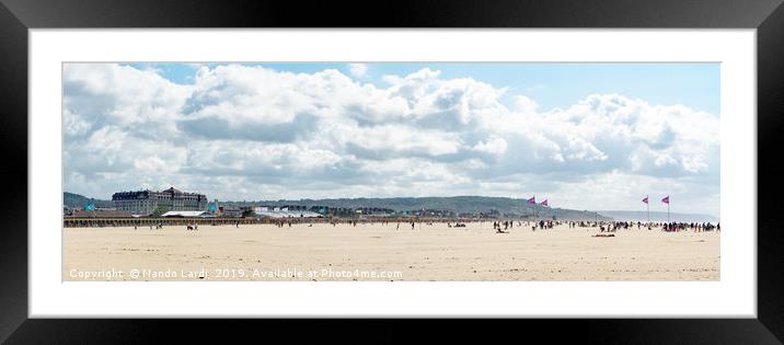 Deauville Panorama Framed Mounted Print by DiFigiano Photography