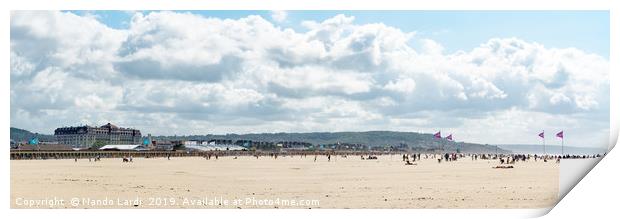 Deauville Panorama Print by DiFigiano Photography