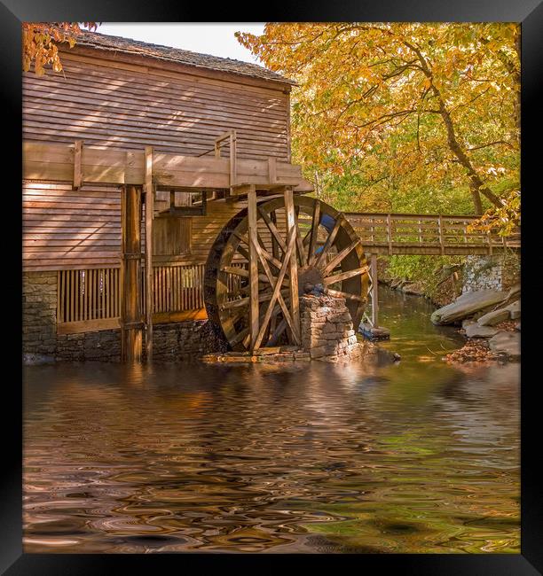 Mill Wheel Framed Print by Darryl Brooks