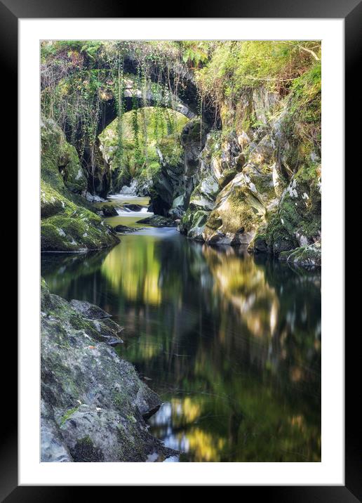 Penmachno Pack Horse Bridge Framed Mounted Print by Rory Trappe