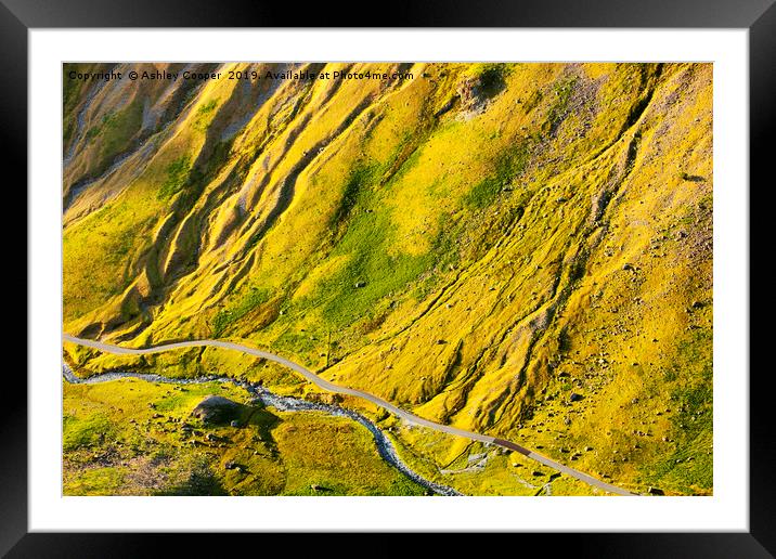 The road. Framed Mounted Print by Ashley Cooper