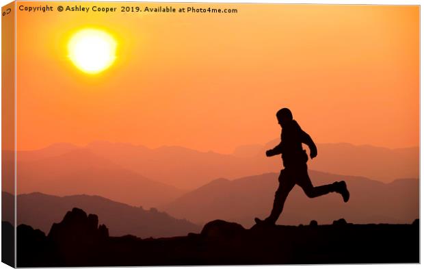 The runner. Canvas Print by Ashley Cooper