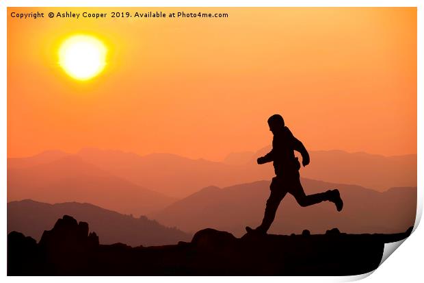 The runner. Print by Ashley Cooper