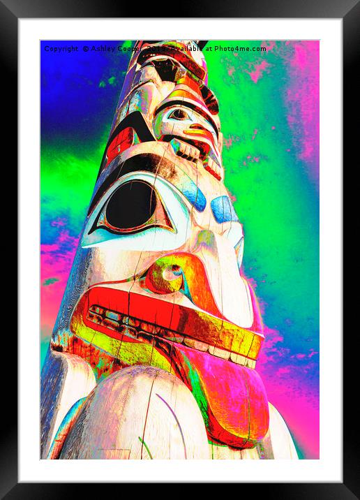 Totem. Framed Mounted Print by Ashley Cooper