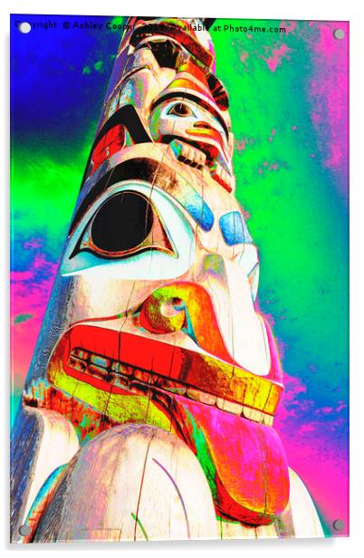 Totem. Acrylic by Ashley Cooper