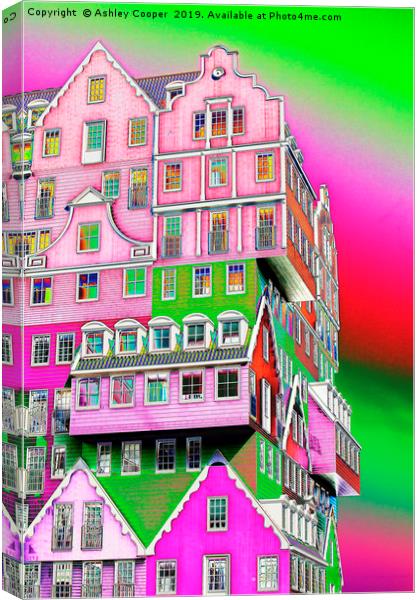 Amsterdam House. Canvas Print by Ashley Cooper