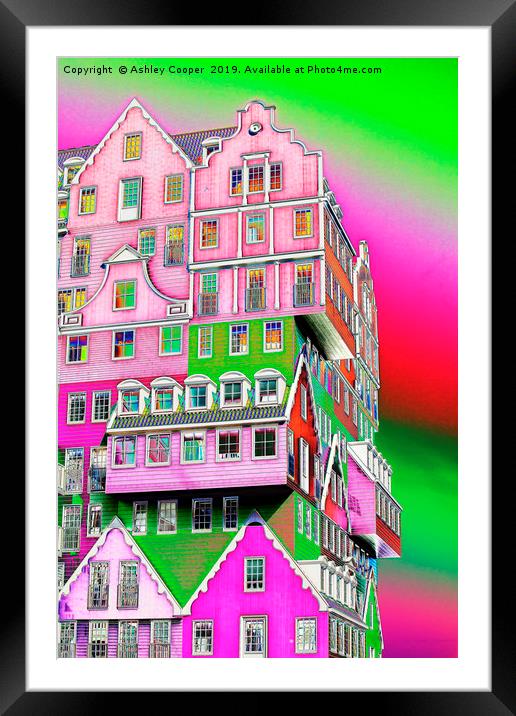Amsterdam House. Framed Mounted Print by Ashley Cooper