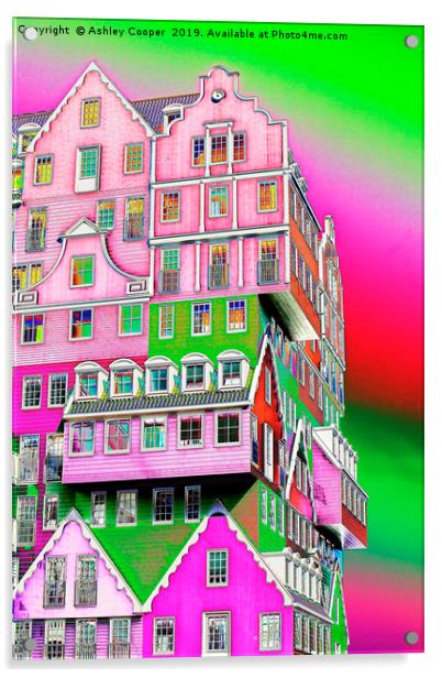 Amsterdam House. Acrylic by Ashley Cooper