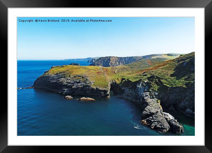 tintagel cornwall Framed Mounted Print by Kevin Britland