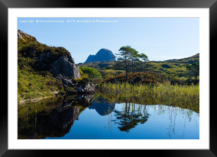 Suilven Framed Mounted Print by Howard Kennedy