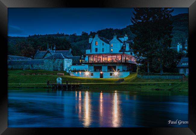 Kenmore Hotel at night Framed Print by paul green
