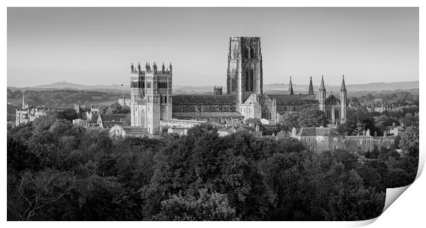 Durham Cathedral in Black & White Print by Paul Appleby