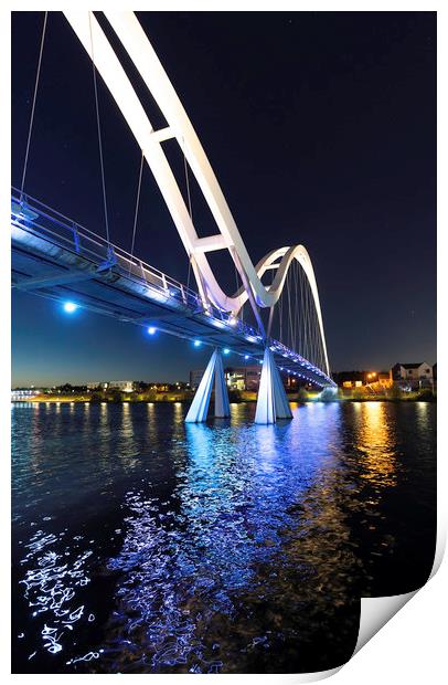The Infinity Bridge, Stockton on Tees Print by Paul Appleby