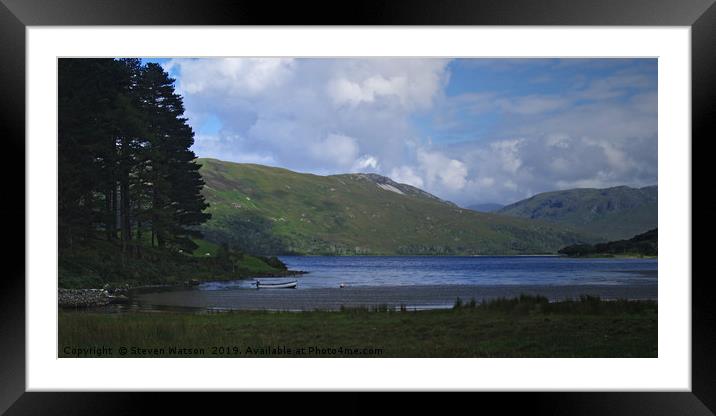 Loch Ba Framed Mounted Print by Steven Watson