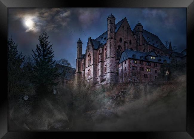 Castle Wolf, Fantasy art. Framed Print by David Borrill