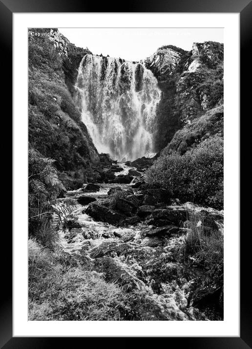 Clashnessie Falls Framed Mounted Print by Howard Kennedy