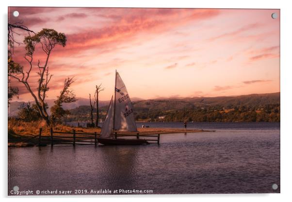 Sailing into Autumn Bliss Acrylic by richard sayer
