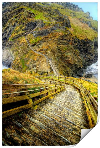 Steep Steps  Print by Dave Bell