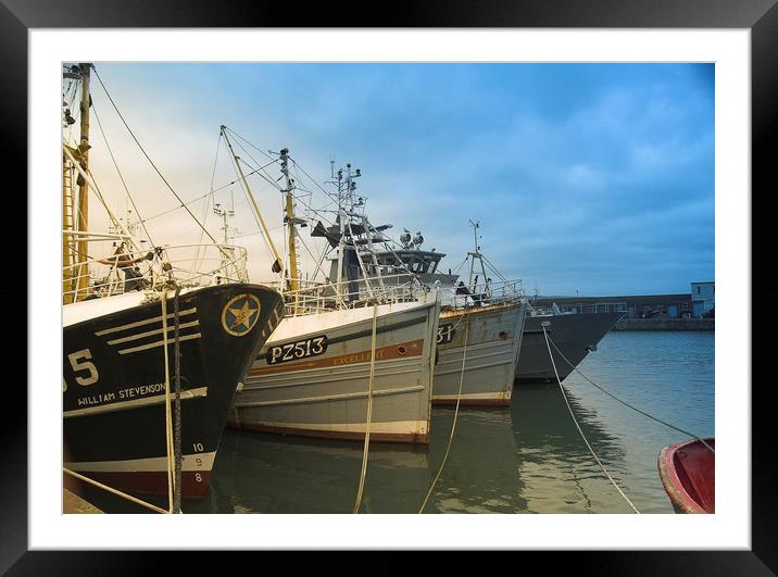 Cornish Harbour Framed Mounted Print by Dave Bell