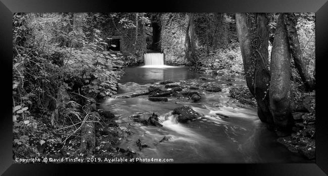 Lower Forge in Monochrome Framed Print by David Tinsley