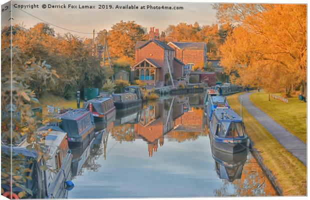 Anderton Boat lift canal Canvas Print by Derrick Fox Lomax