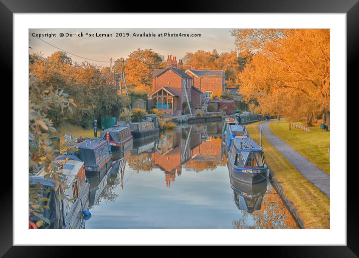 Anderton Boat lift canal Framed Mounted Print by Derrick Fox Lomax