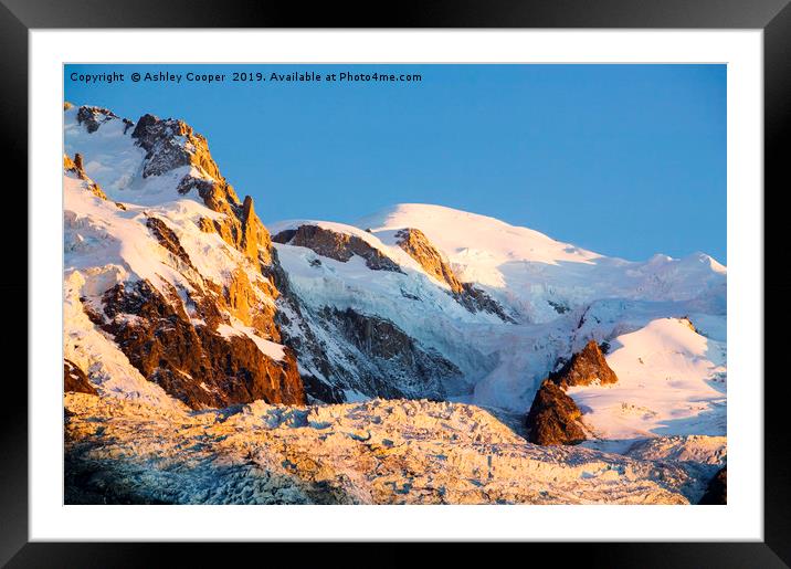 Mont Blanc  Framed Mounted Print by Ashley Cooper