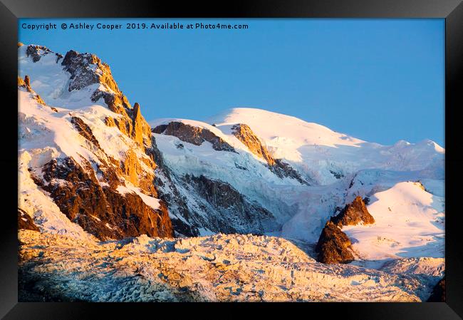 Mont Blanc  Framed Print by Ashley Cooper