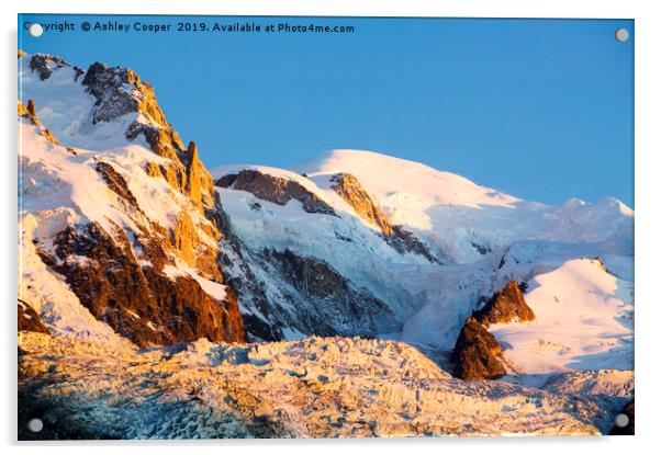 Mont Blanc  Acrylic by Ashley Cooper