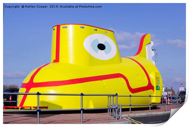 Yellow submarine. Print by Ashley Cooper