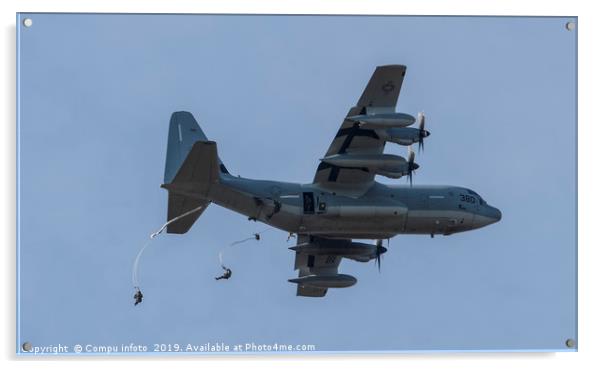  The airborne commemorations on Ginkel Heath with  Acrylic by Chris Willemsen