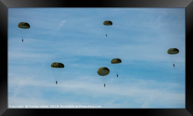 The airborne commemorations on Ginkel Heath with p Framed Print by Chris Willemsen