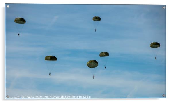 The airborne commemorations on Ginkel Heath with p Acrylic by Chris Willemsen