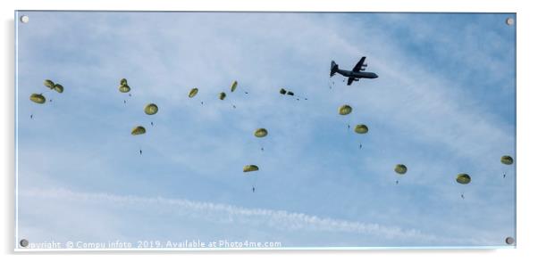 The airborne commemorations on Ginkel Heath with p Acrylic by Chris Willemsen