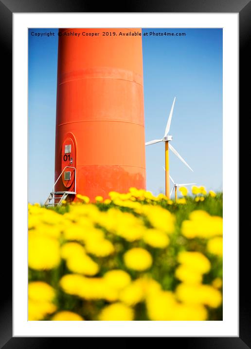 Wind power. Framed Mounted Print by Ashley Cooper