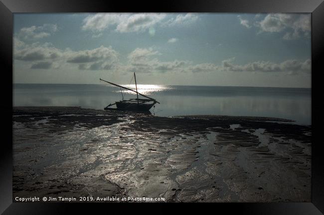 JST119. Low tide (2) Framed Print by Jim Tampin