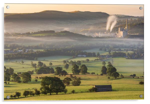 Hope Valley Derbyshire Acrylic by John Finney