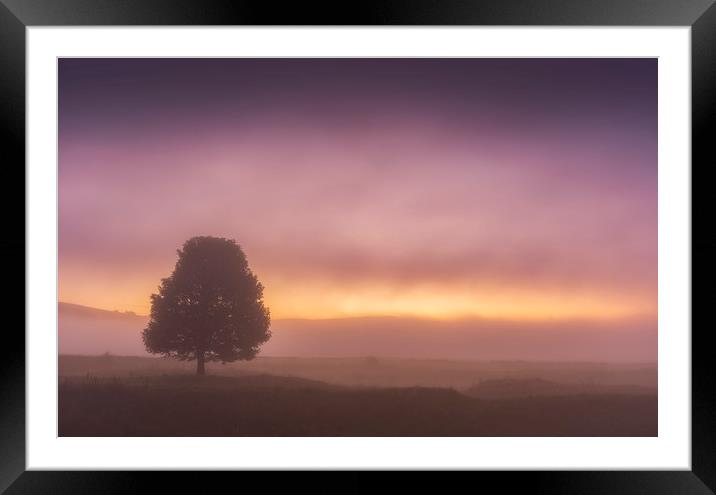 Derbyshire Dales Moody Dawn Framed Mounted Print by John Finney