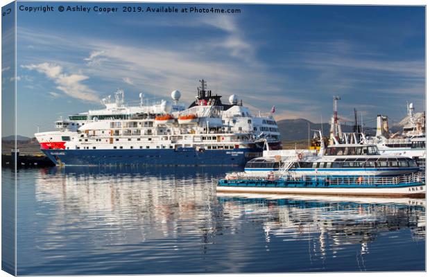 Antarctic tourism. Canvas Print by Ashley Cooper