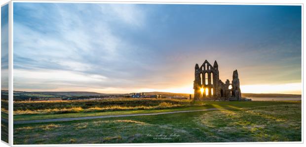 Whitby Abbey Canvas Print by Peter Anthony Rollings