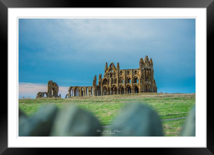 Whitby Abbey Framed Mounted Print by Peter Anthony Rollings