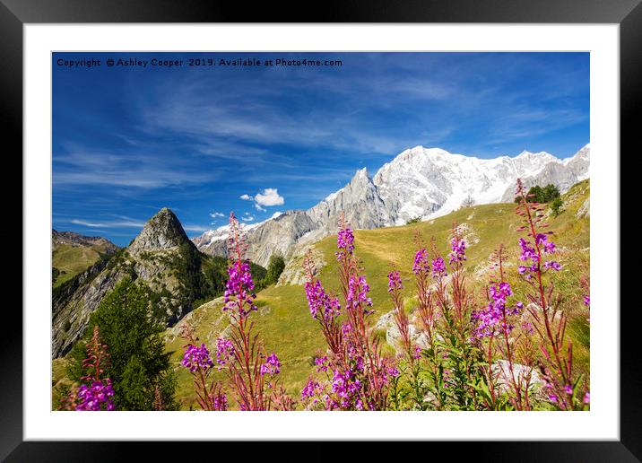 Italian Alps. Framed Mounted Print by Ashley Cooper