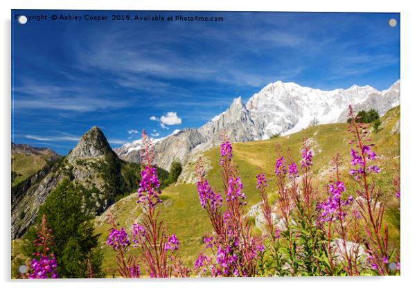 Italian Alps. Acrylic by Ashley Cooper